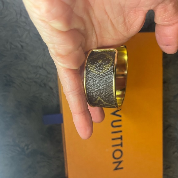 Upcycled Designer Cuff Bracelet - Picture 8 of 8